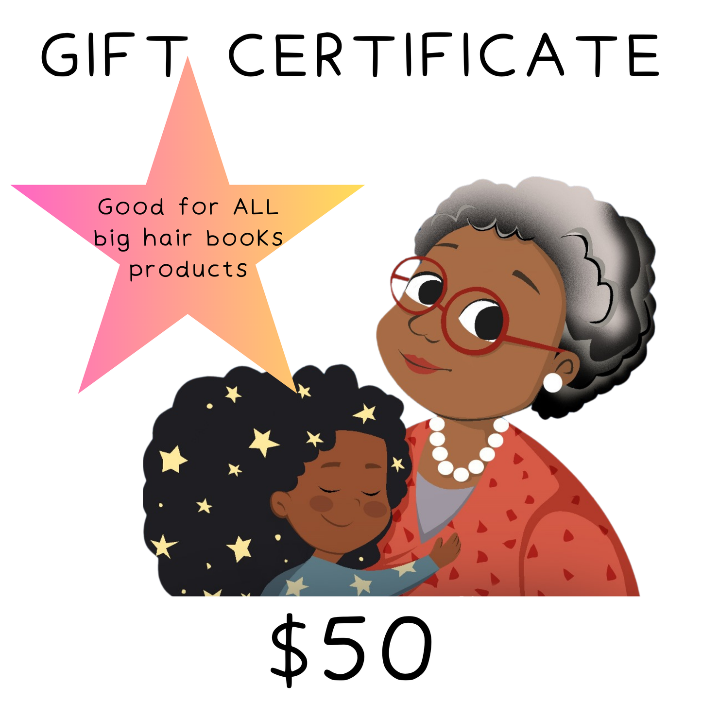 Big Hair Books Gift Certificate $50