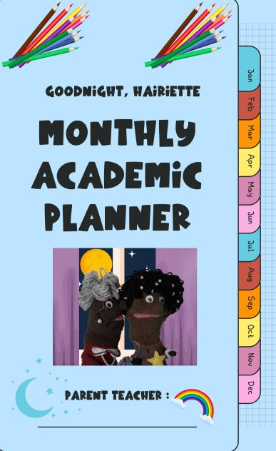 Goodnight, Hairiette Teacher Planner