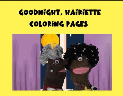 GOODNIGHT, HAIRIETTE  COLORING PAGES