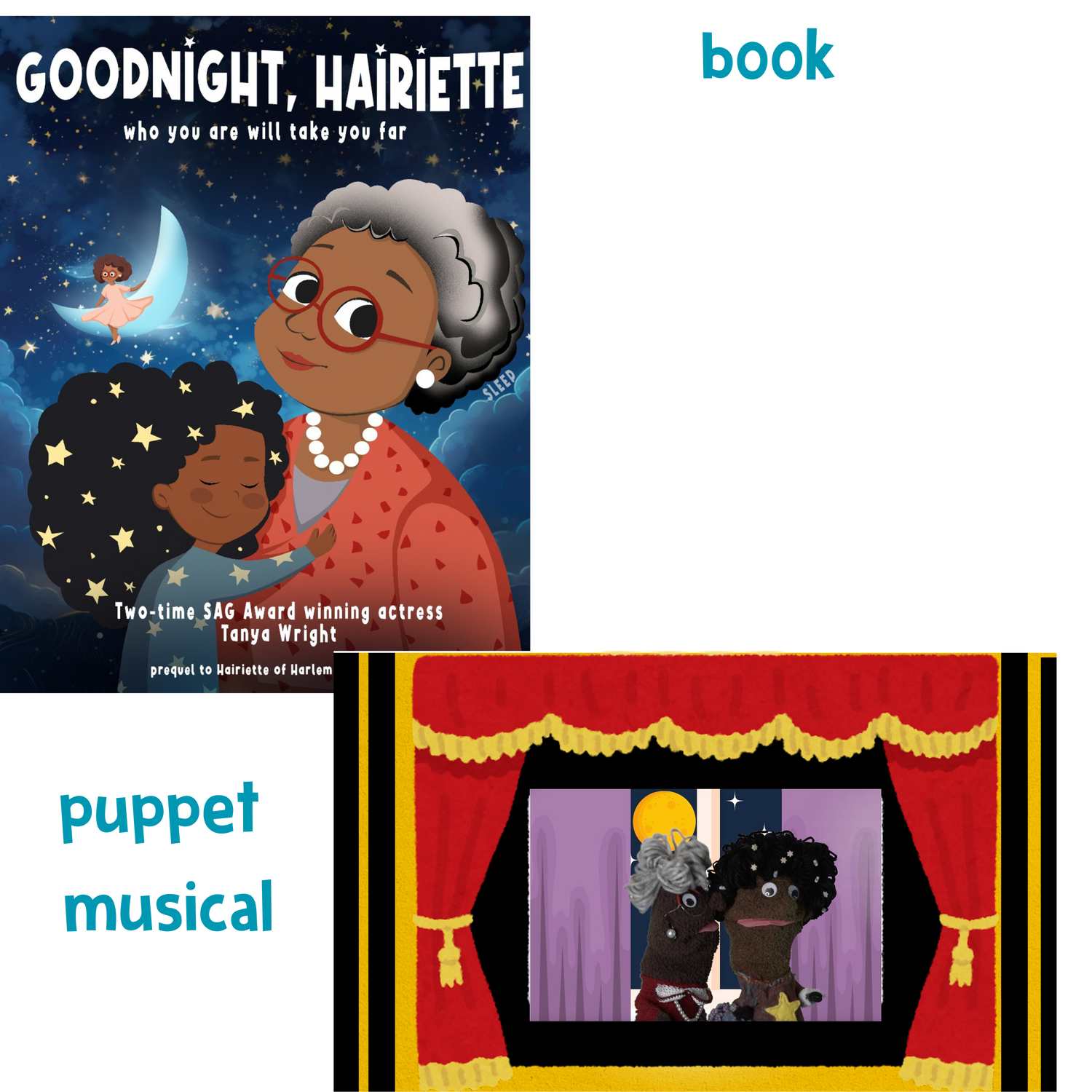 Big Hair Bundle! Goodnight, Hairiette book + film $24.95